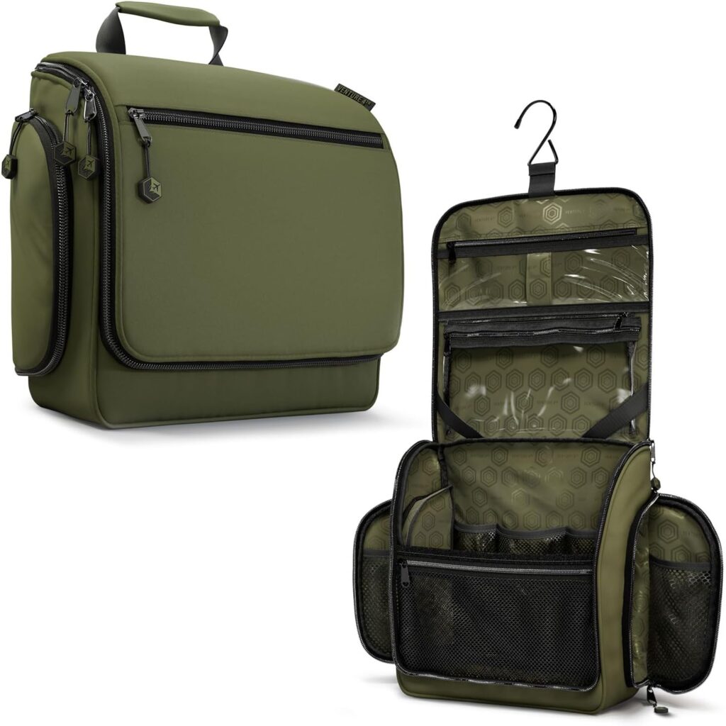 Hanging Toiletry Organizer with Removable Pouch