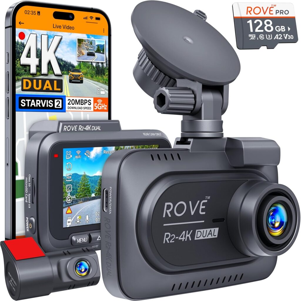 ROVE R2-4K DUAL STARVIS Dash Cam